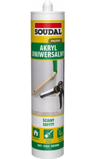 Soudal Akryl Univerzálny Akrylový tmel HNEDÝ 280ml