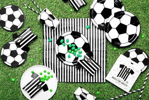 Boxy pre hostí FUTBALOVÉ DRESY Futbal na sladkosti 6 ks