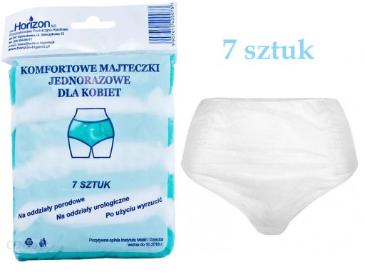 7 kusov Tehotenské spodné nohavičky k pôrodu 42-44