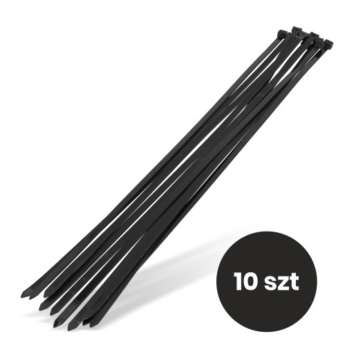 10x sťahovacie pásky Káblové pásky Zipsy 8,8 x 600 mm Silné UV sťahovacie pásky