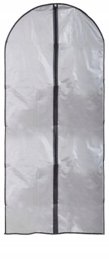 POTAH NA OBLEK KABÁT OBLEČENIE DLHÉ ČIERNA SIVÁ 137x60cm