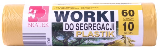 Segregačné vrecia Plastové 60L, 10 ks, silné
