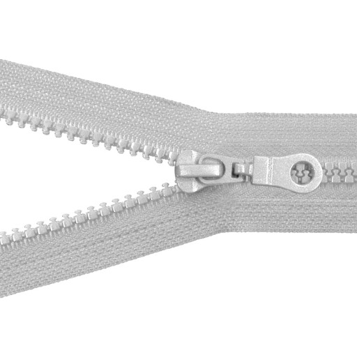Zips členkový k bunde 80cm / SVETLO SIVÁ
