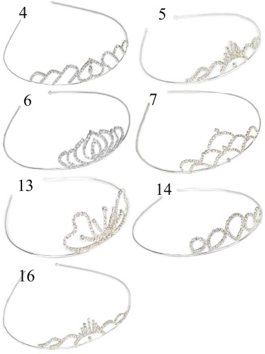 DIADEM TIARA CROWN Svadobná čelenka do vlasov