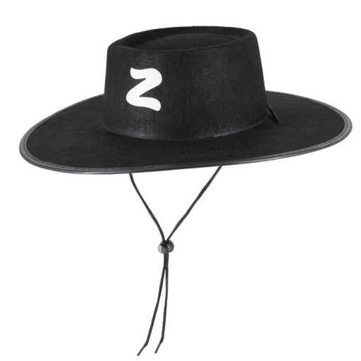 JEDNORÁZOVÝ ČIAPOK ZORRO, ČIERNA