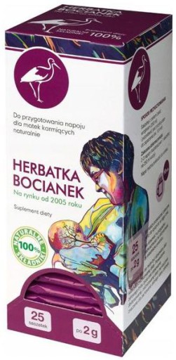 Bocianek Laktačný čaj 25 vrecúšok