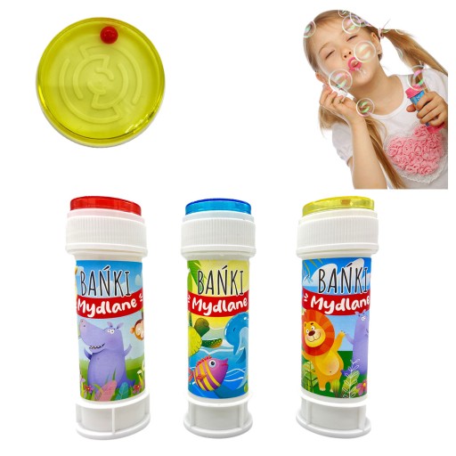 Mini malé mydlové bubliny v tube so zvieratkami, tubička s hrou pre deti