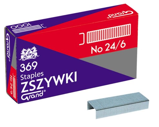 ZOŠÍVAČKY 24/6 GRAND 1000 KS