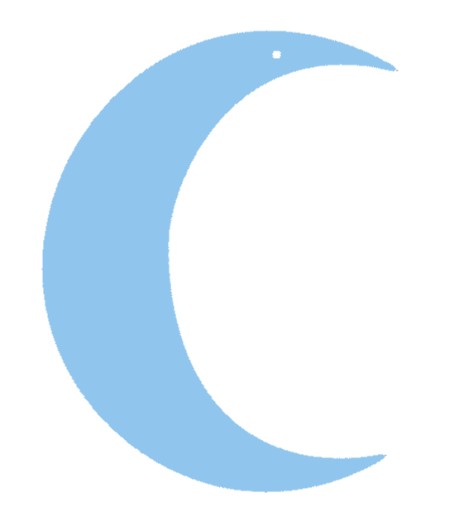 Dekor prívesok, prelamovaná dekorácia MOON NIGHT farby