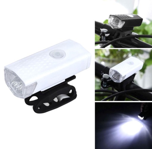LED PREDNÉ SVETLO NA BICYKEL PREDNÉ SVETLO NA BICYKEL USB BATÉRIA + KÁBEL