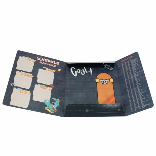 ŠKOLSKÝ KRABIČKA S GUMAČOU A4 SKATE DINO DINOSAUR PRE CHLAPKOV