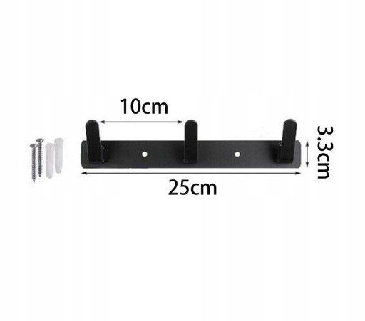 KÚPEĽŇOVÝ HÁK NA UTERÁKY VEŠIAK LOFT HANDLE čierny panel háčiky
