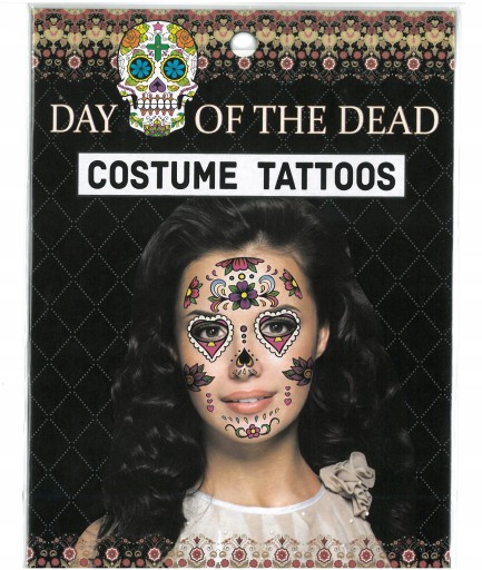 HALLOWEENSKÉ TETOVANIE UMÝVAJÚCOU VODOU RÔZNE VZORKY