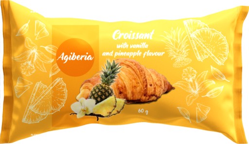 AGIBERIA Croissant Vanilka Ananás 60g