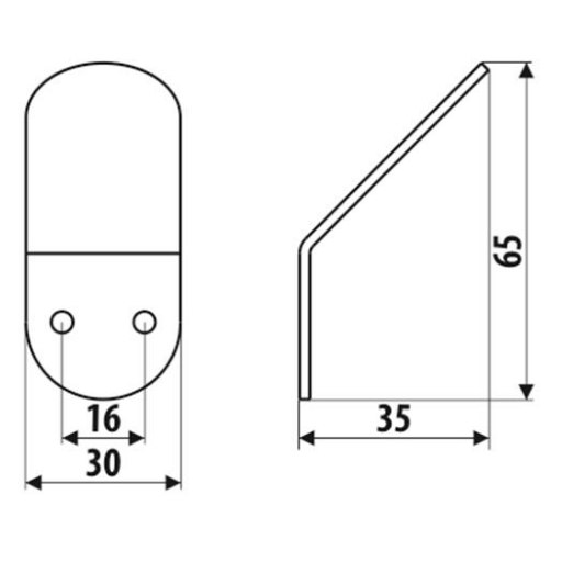 Nábytkový vešiak LOFT jeden, MAT BLACK WS05