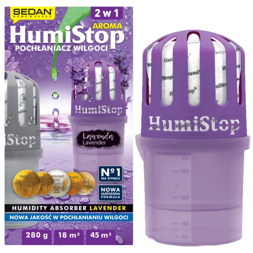 HUMISTOP ABSORPTOR VLHKOSTI S VLOŽKOU LEVANDUĽOVÁ VLOŽKA ZÁSOBA 280g HUMISTOP