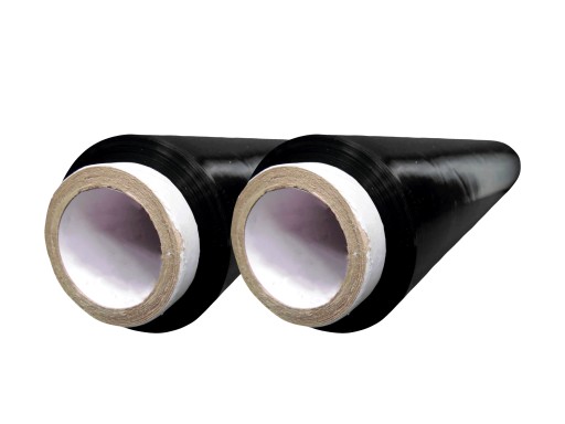ČIERNA STRETCH FÓLIA NA BALENIE 2 KG, MEGA SILNÁ