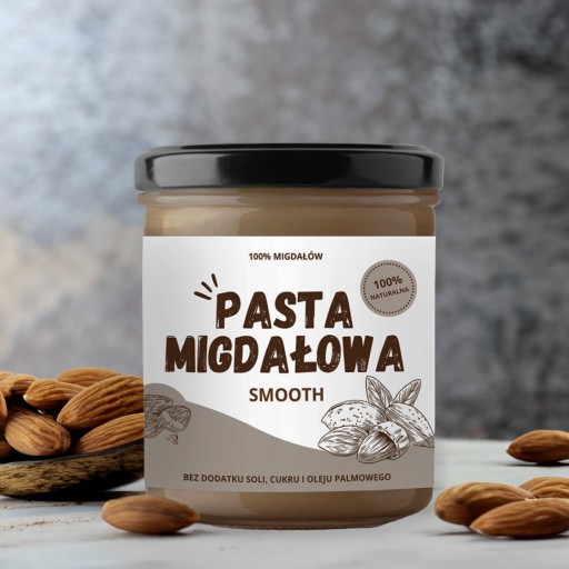MANDĽOVÁ PASTA 100% PRÍRODNÁ 300 G BEZ CUKRU
