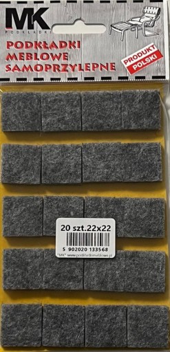 PLSTENÉ PODLOŽKY K NÁBYTOKOVÝM STOLIČKÁM STôL 22X22