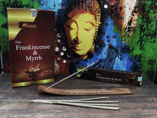 Indické vonné tyčinky Vedic Frankincense Myrrh 15g