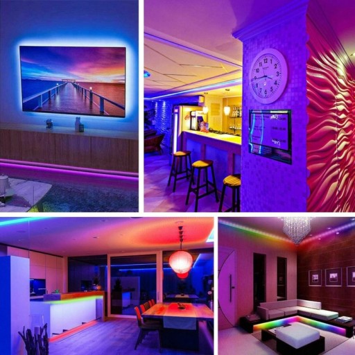 Vodotesný RGB LED pásik 5 metrov + napájanie diaľkového ovládača