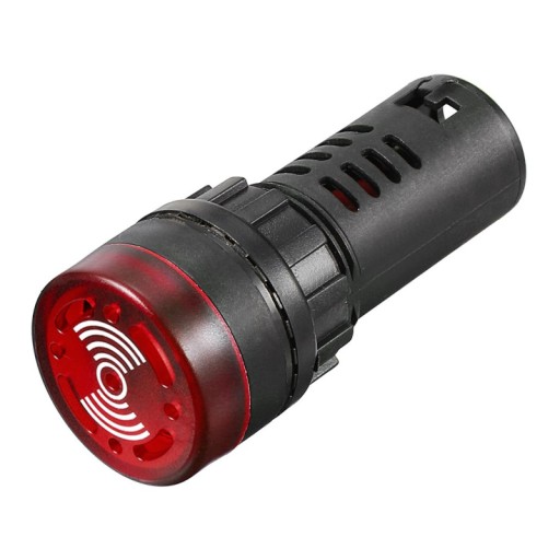 22mm LED indikátor s 12V DC bzučiakom