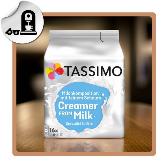 Mliečne kapsuly do Tassimo Creamer From Milk espresso MLIEKO PENA 16 ks