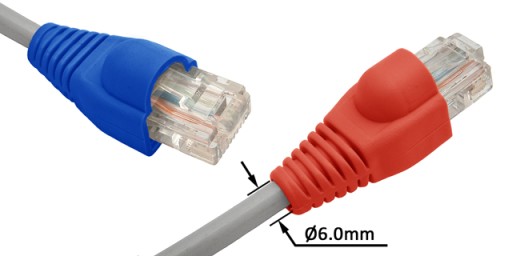 Kryt zástrčky RJ45/8P8C, vonkajší, farebný, 100 ks