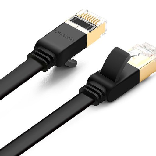 Internetový kábel pre počítačový router, prepojovací kábel Cat 7 RJ45, 0,5 m ZELENÝ