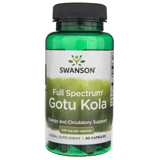 Swanson Gotu Kola 435 mg celé spektrum 60 kapsúl