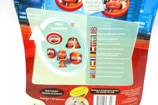 Dotyková nočná lampa PixarCars Disney