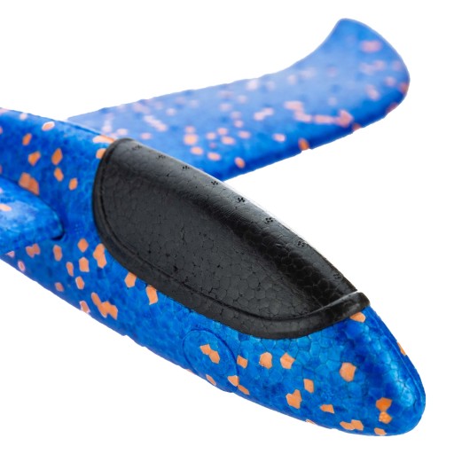 VEĽKÝ STYROPENOVÝ LIETADLO MODEL LIETADLA KLUZÁK FARBY ŠÍPKY 49 CM