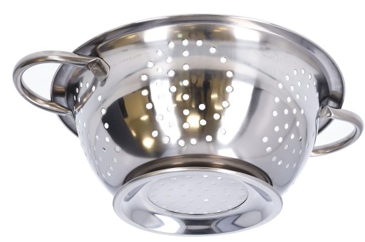CEDNÍK, NEREZOVÝ CEDNÍK, KUCHYNSKÝ SITOK, PRIEMER 24CM, KLASICKÝ, PEVNÝ