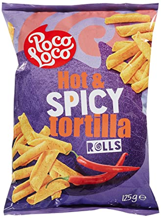Tortilla Rolls Hot & Spicy 125 g Poco Loco