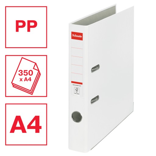 Zakladač dokumentov A4 50mm biely ESSELTE