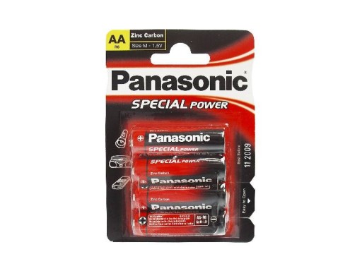 BATÉRIA R6 AA PANASONIC ZINC CARBON SET. 4KS