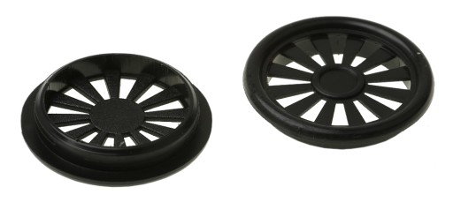 PLASTOVÝ NÁBYTOK VENTIL 40 mm ČIERNA 10 kusov