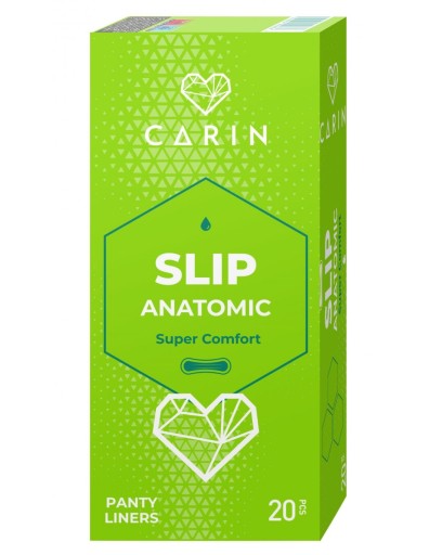 Hygienické vložky CARIN SLIP ANATOMIC, 20 ks