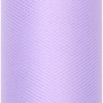 DEKORATÍVNY LILA TYL NA RÚLE NA MAŠLE, BAMBULY, SVADOBNÉ 15 CM X 9 M