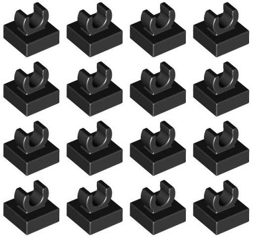 LEGO 15712 DRŽADLA NA DLAŽDIČKU 1x1 čierna (3g) 16 ks.