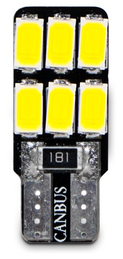 VÝKONNÁ ŽIAROVKA 6 LED W5W T10 PARKOVACIE ŽIAROVKY CANBUS B590