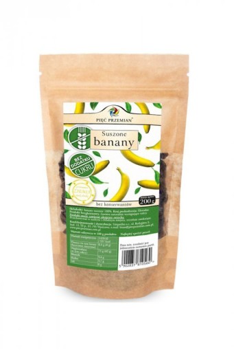 PÄŤ PREMENY Sušené banány bez lepku 200g