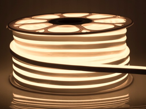NEON flex LED pás IP68 230V 8x16 8W neutrálny 1m