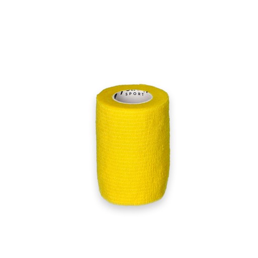 Samolepiaci stabilizačný kohézny obväz YellowBAND 7,5cm žltý