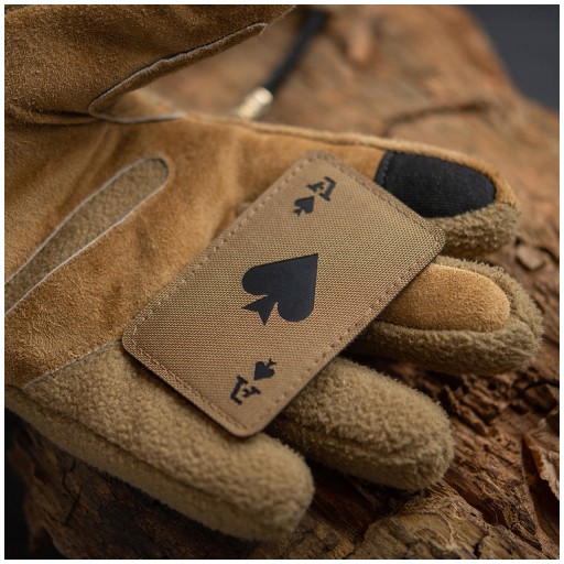 ACE OF SPADES AKO PIK LASEROVÝ REZANÝ NÁŠPIS M-TAC COYOTE