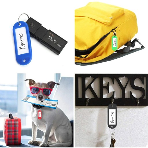 KRÚŽOK NA KĽÚČENKU, IDENTIFIKAČNÝ PRÍvesok, SADA 10ks