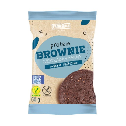 Brownie proteínový koláčik 50g - Frank&Oli