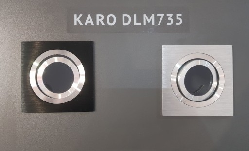 LAMPA LL KARO MR16 DLM735 HLINÍKOVÁ STRIEBORNÁ KEFA.
