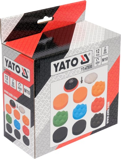 YATO SADA LEŠTIACEJ HUBKY 80MM M10 12 KS.