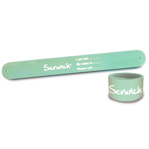 Scrunch informačný náramok - Mint